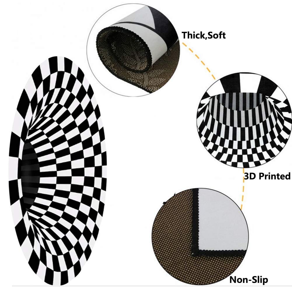 Optical Illusion Waterproof Mat