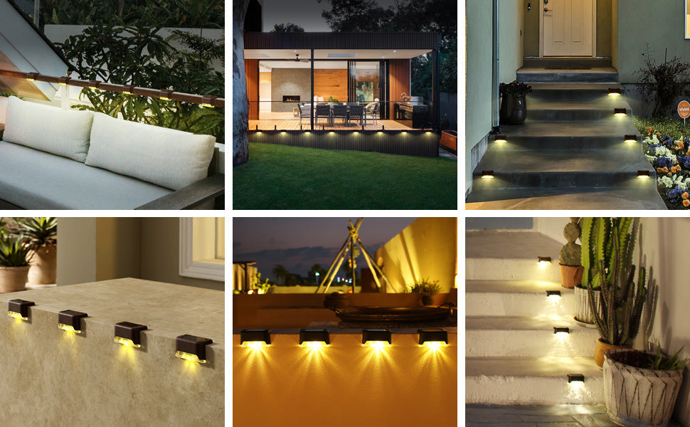 Wireless Solar Deck Lights Outdoor
