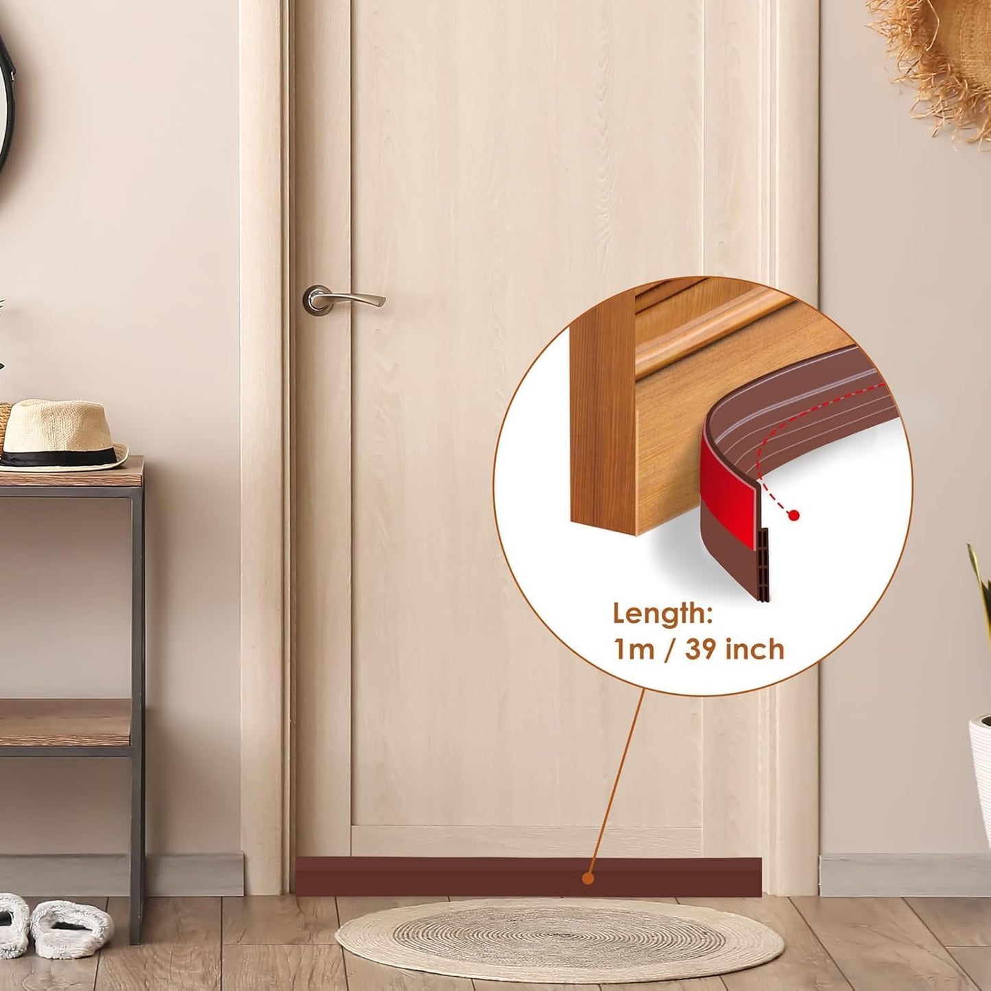 Self-Adhesive Door Bottom Tape (1 meter)