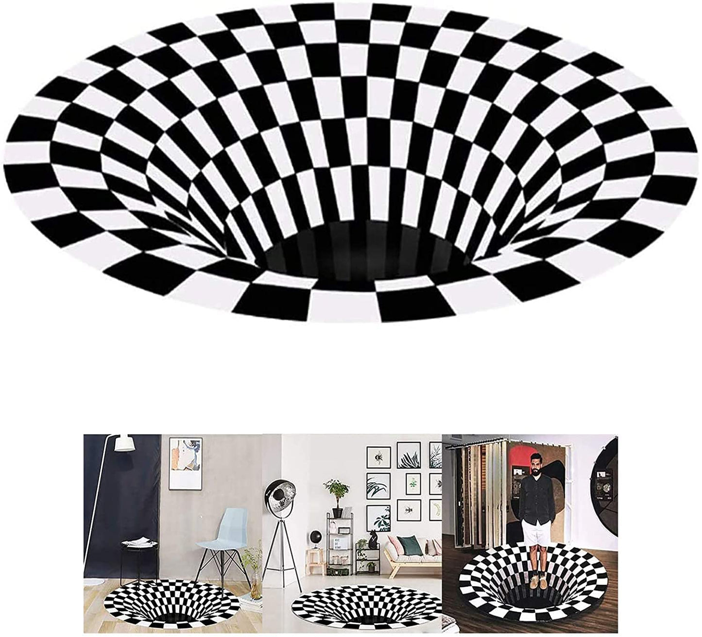 Optical Illusion Waterproof Mat