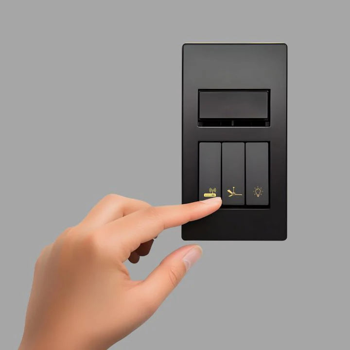 Golden Design Switch Icon Stickers