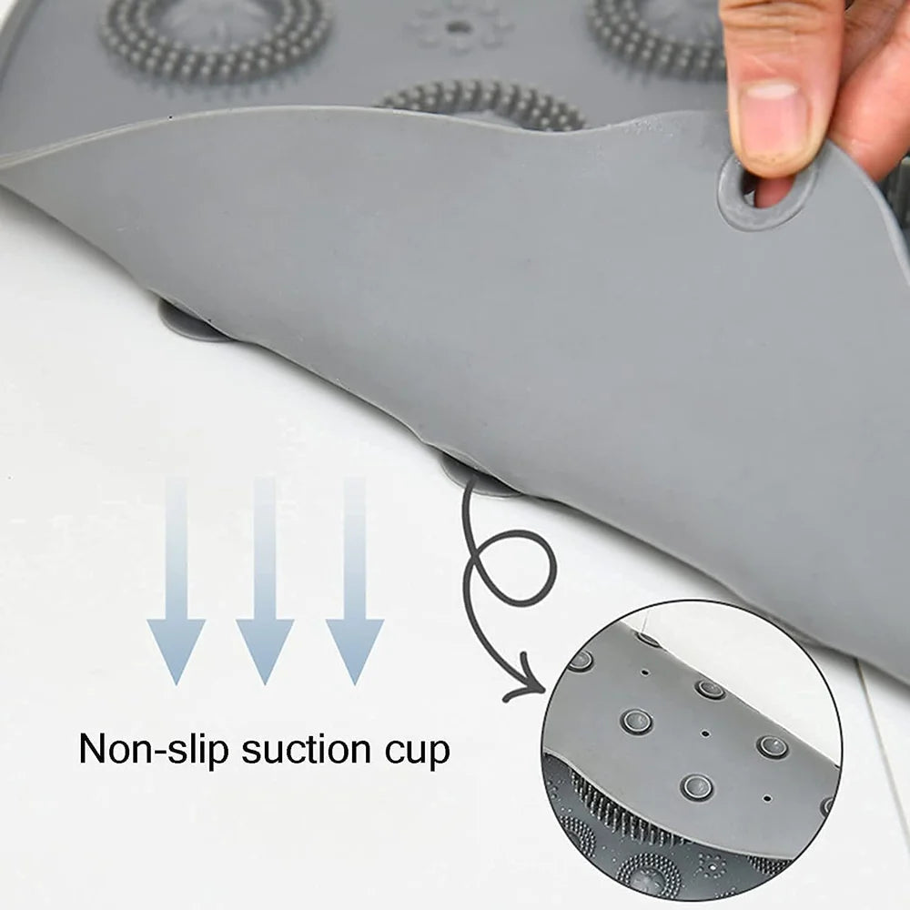 Silicone Shower Foot Scrubber Mat