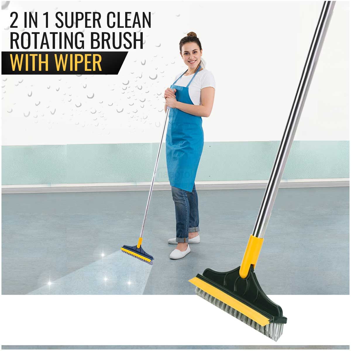 2-in-1 Floor Cleaner Brush with Wiper |🔥Flat 50% Savings🔥