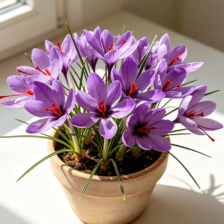 🌹SAFFRON BULBS—GOLD IN THE FLOWER 🔥 Buy 6 Get 6 Free Bulbs 🔥
