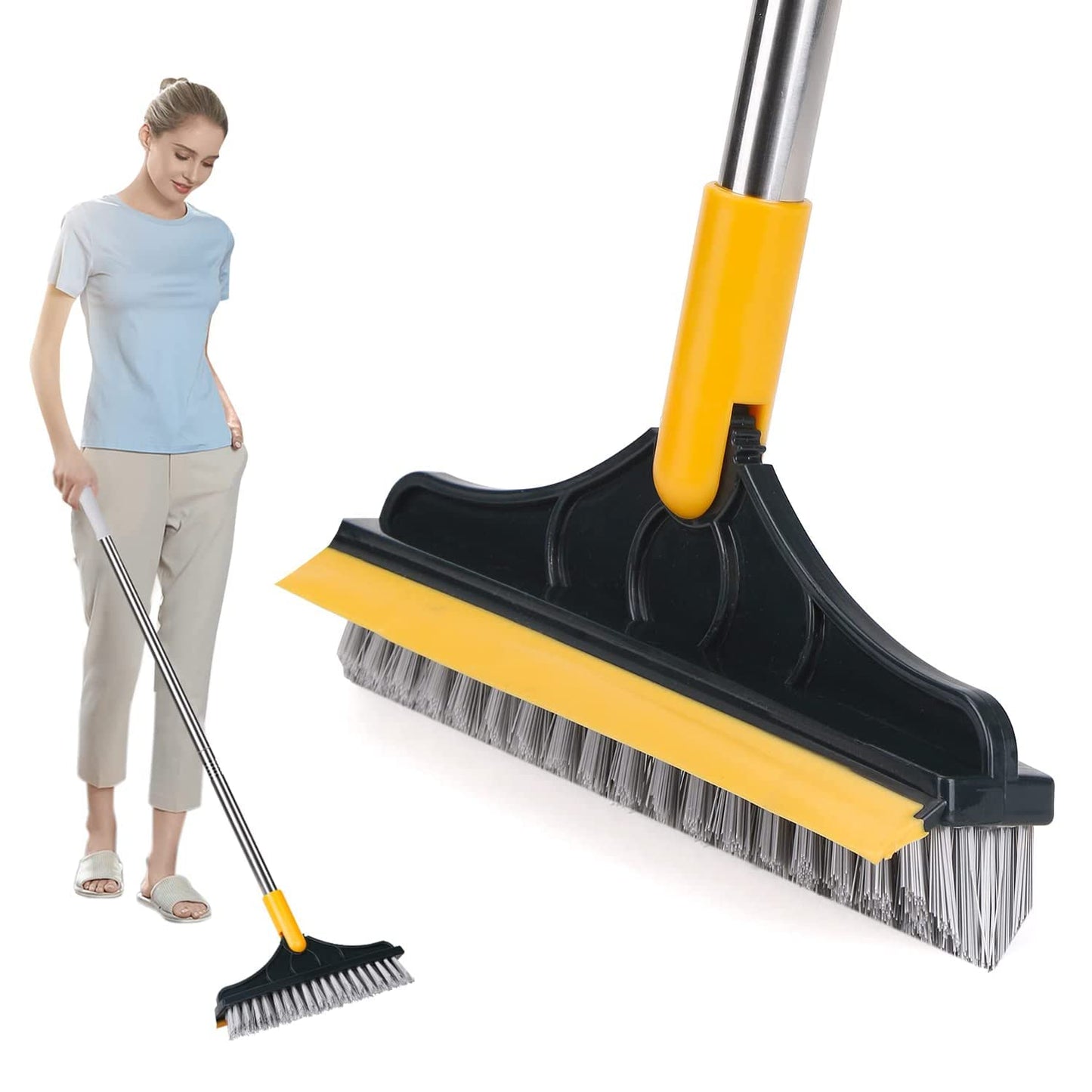 2-in-1 Floor Cleaner Brush with Wiper |🔥Flat 50% Savings🔥