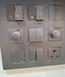 Golden Design Switch Icon Stickers
