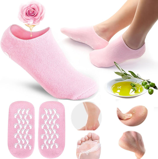 Gel Spa Moisturizing Socks for Cracked Heels | Soft Repair Socks | Deep Hydrating Foot Care for Men & Women