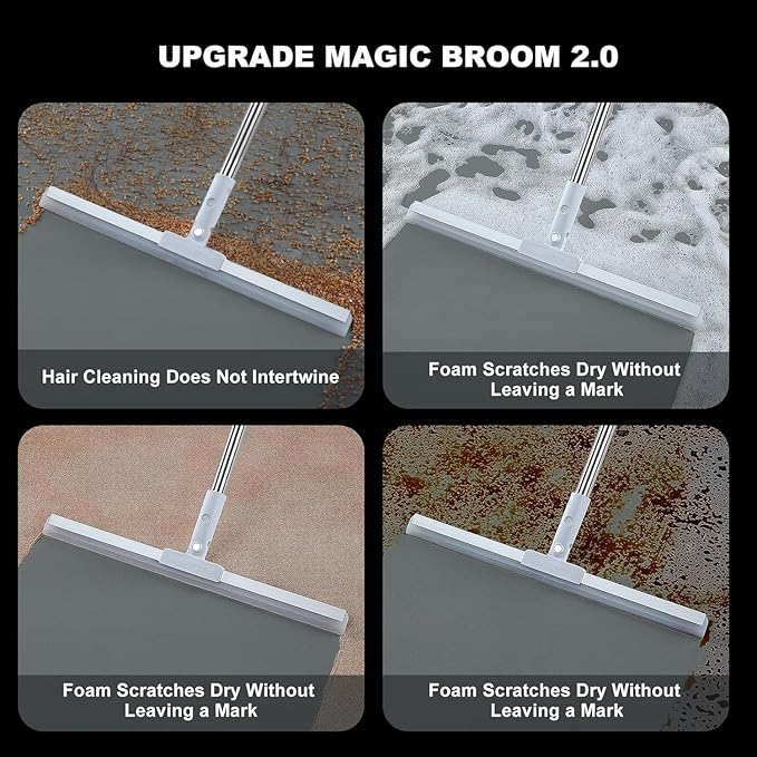 Magic Boom Wiper Floor Squeegee with Extendable Handle