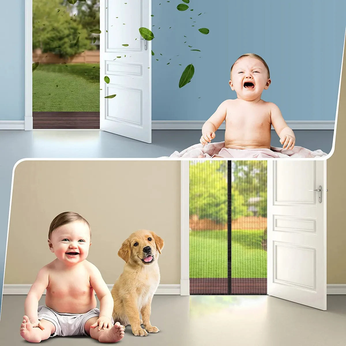 Magnetic Mosquito Mesh Curtain