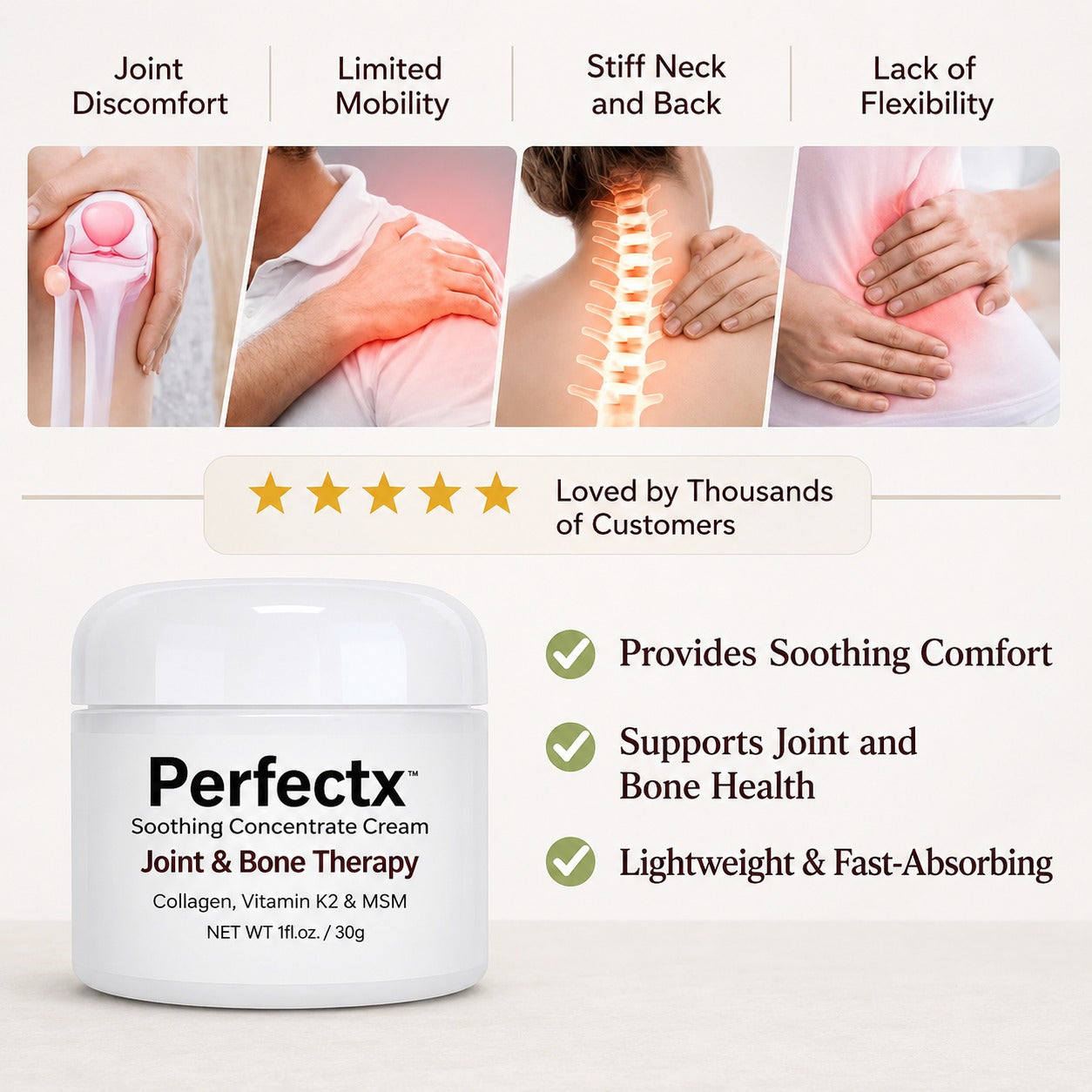 Perfectx  Fectorect Joint & Bone Therapy Cream(pack of 2 )
