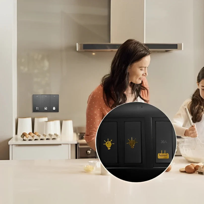 Golden Design Switch Icon Stickers