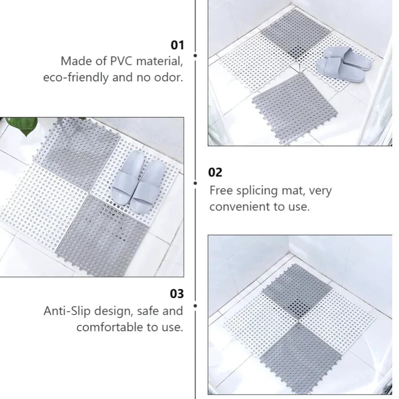 Bathroom Anti Slip Tile Mat (Buy 1 Get 3 Free)