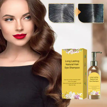 Long Lasting Natural Hair Dye Shampoo (Buy 1 Get 1 Free)